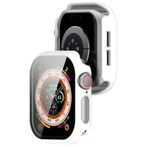 Hurtownia GSM - Etui ze szkłem do zegarka Bizon Case+Glass Watch do Apple Watch 10 46mm bílé - BIZ6451 - {ean13} - Hurt