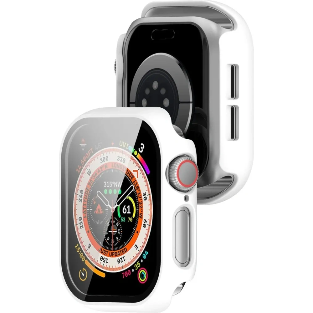Hurtownia GSM - Bizon Case+Glass Óra Apple Óra 10 46mm fehér - BIZ6451 - {ean13} - Hurt
