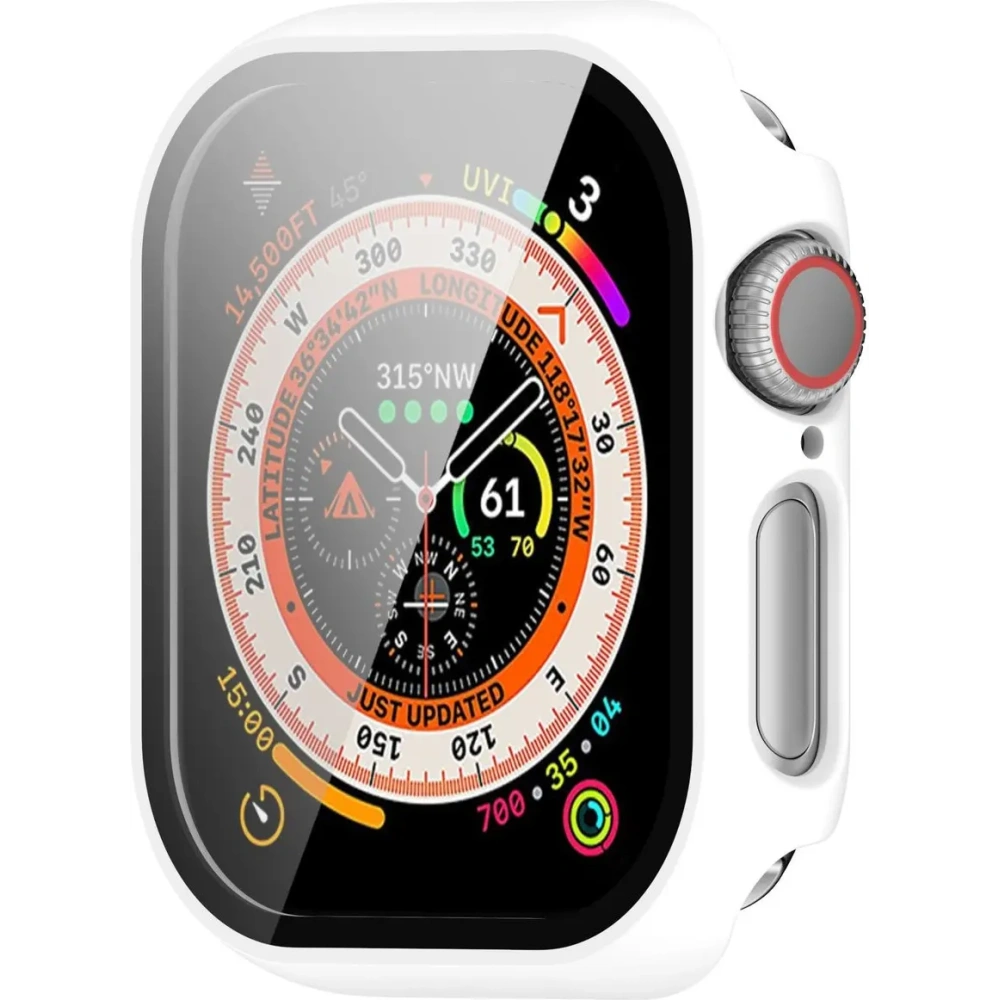 Hurtownia GSM - Etui ze szkłem do zegarka Bizon Case+Glass Watch do Apple Watch 10 46mm białe - BIZ6451 - {ean13} - Hurt