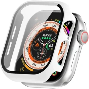 Hurtownia GSM - Etui ze szkłem do zegarka Bizon Case+Glass Watch do Apple Watch 10 46mm bílé - BIZ6451 - {ean13} - Hurt