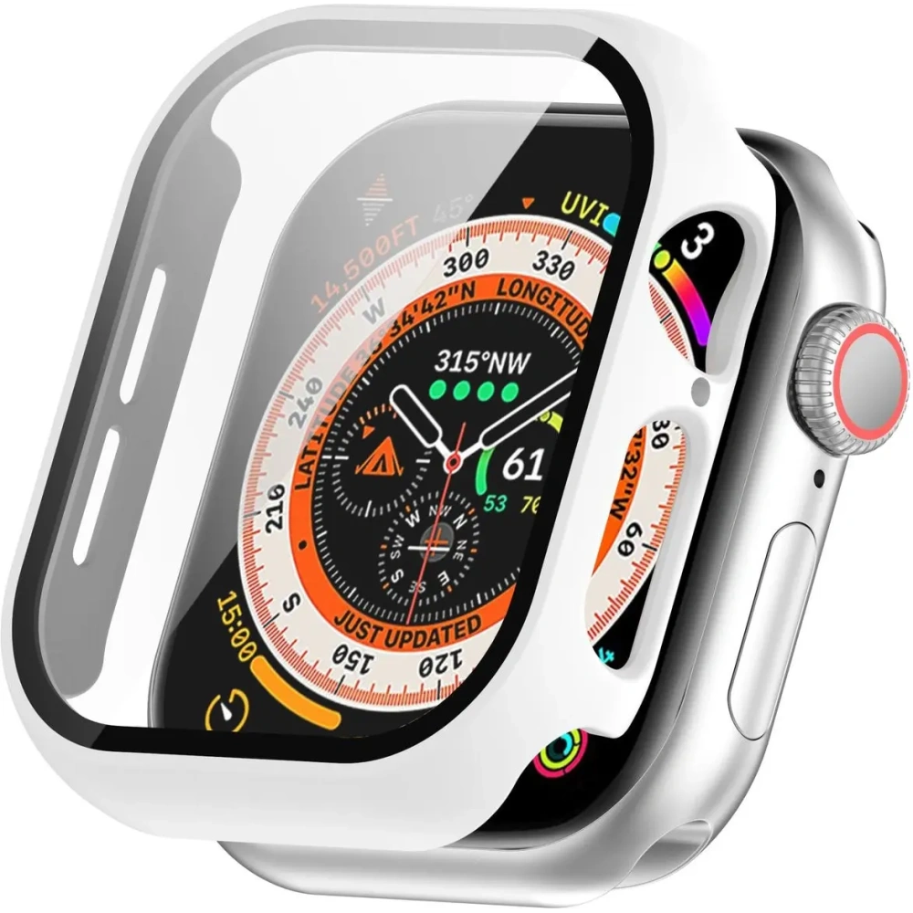 Hurtownia GSM - Bizon Case+Glass Óra Apple Óra 10 46mm fehér - BIZ6451 - {ean13} - Hurt