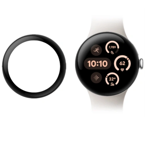 Szkło hybrydowe Bizon Glass Watch Edge Hybrid do Google Pixel 3 41 mm czarne