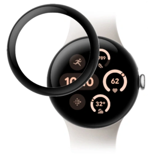 Szkło hybrydowe Bizon Glass Watch Edge Hybrid do Google Pixel 3 45 mm czarne