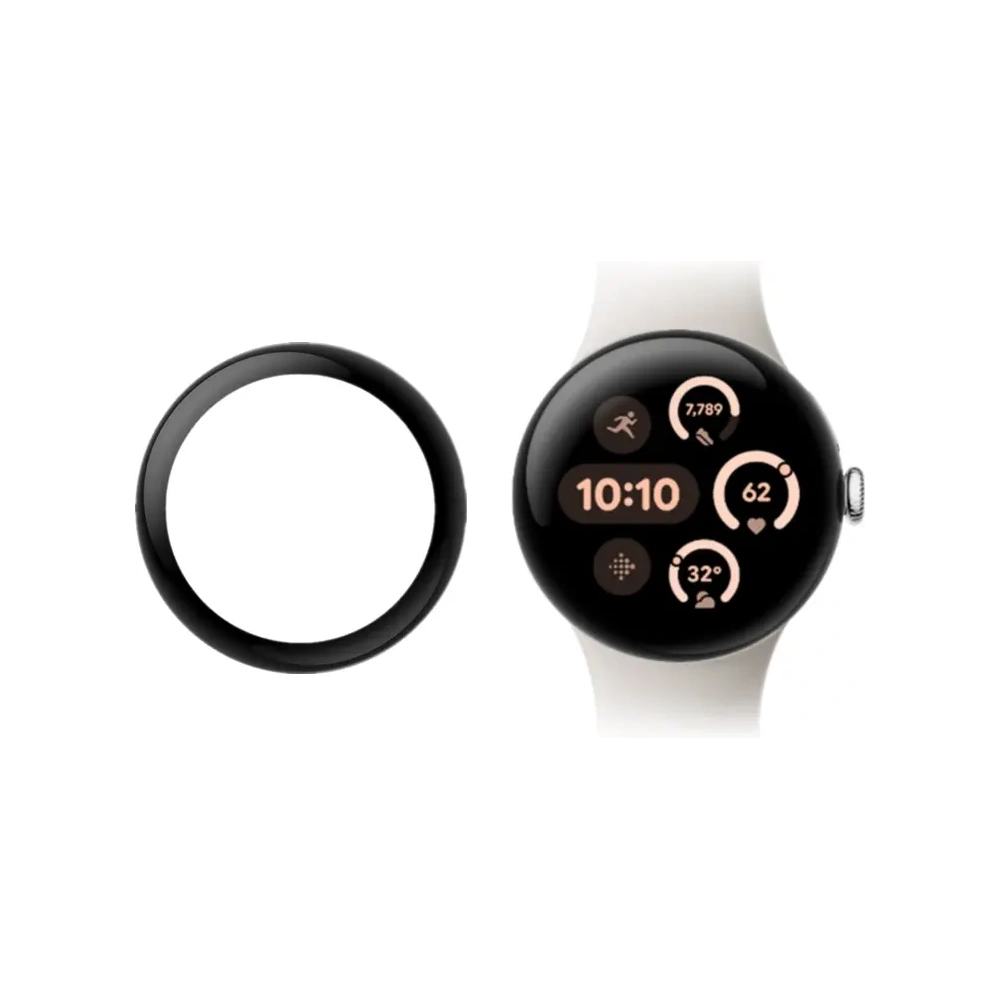 Bizon Glass Watch Edge Hybrid Google Pixel 3 45 mm black