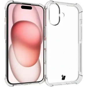 Etui + 2x szkło hartowane na ekran + szkło na obiektyw Bizon Case Clear Pack do Apple iPhone 16