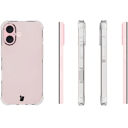 Etui + 2x szkło hartowane na ekran + szkło na obiektyw Bizon Case Clear Pack do Apple iPhone 16