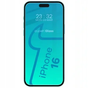 Etui + 2x szkło hartowane na ekran + szkło na obiektyw Bizon Case Clear Pack do Apple iPhone 16