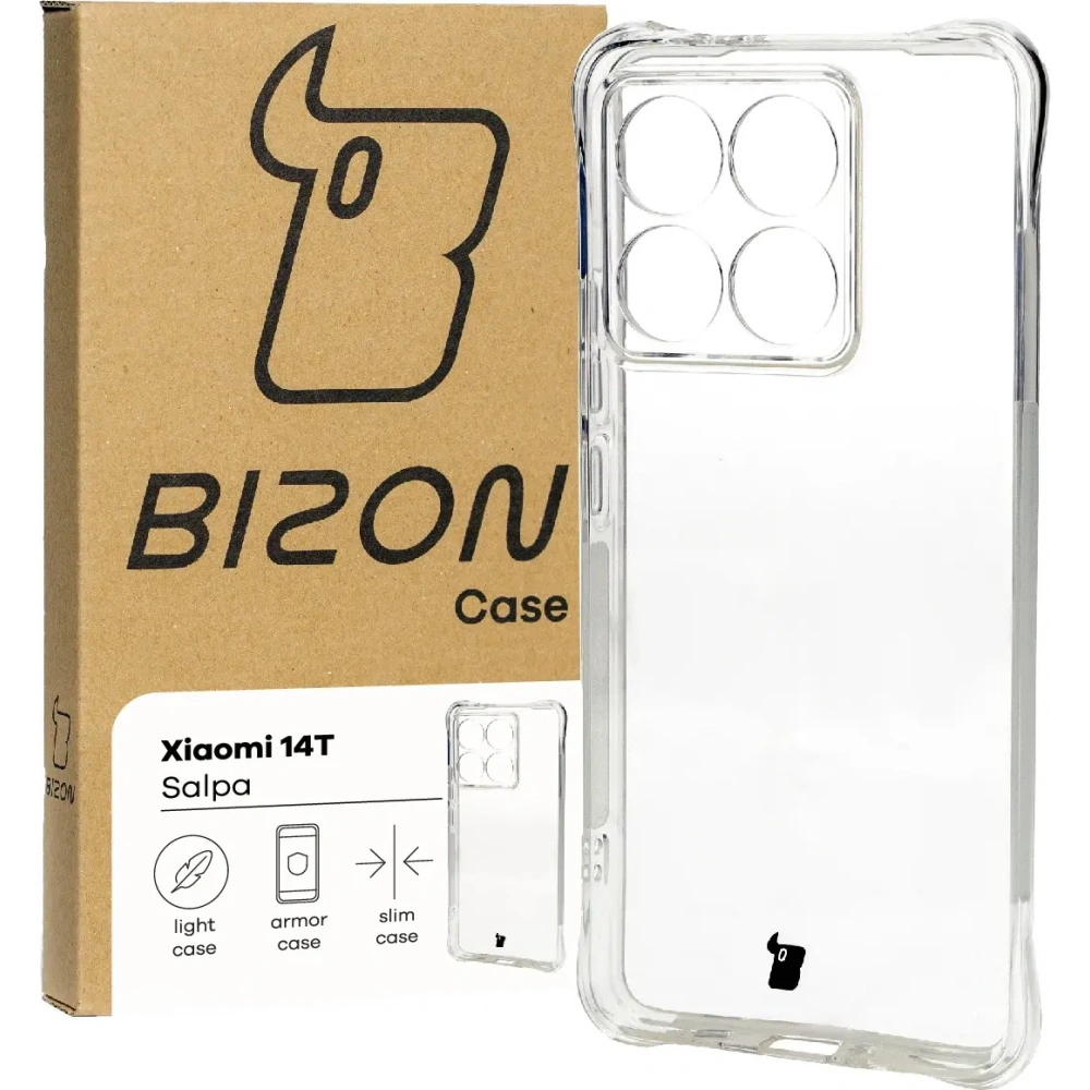 Hurtownia GSM - Elastyczne etui Bizon Case Salpa do Xiaomi 14T przezroczyste - BIZ6456 - {ean13} - Hurt