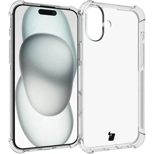 Etui + 2x szkło hartowane na ekran + szkło na obiektyw Bizon Case Clear Pack do Apple iPhone 16 Plus