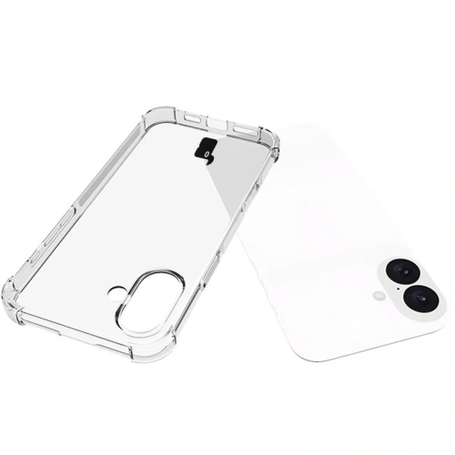 Etui + 2x szkło hartowane na ekran + szkło na obiektyw Bizon Case Clear Pack do Apple iPhone 16 Plus