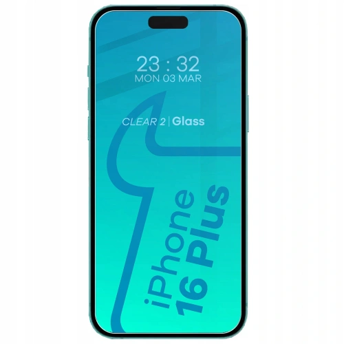 Etui + 2x szkło hartowane na ekran + szkło na obiektyw Bizon Case Clear Pack do Apple iPhone 16 Plus
