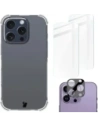 Hurtownia GSM - Bizon Case Clear Pack tok + 2x edzett üveg + lencse üveg Apple iPhone 16 Pro - BIZ6461 - {ean13} - Hurt