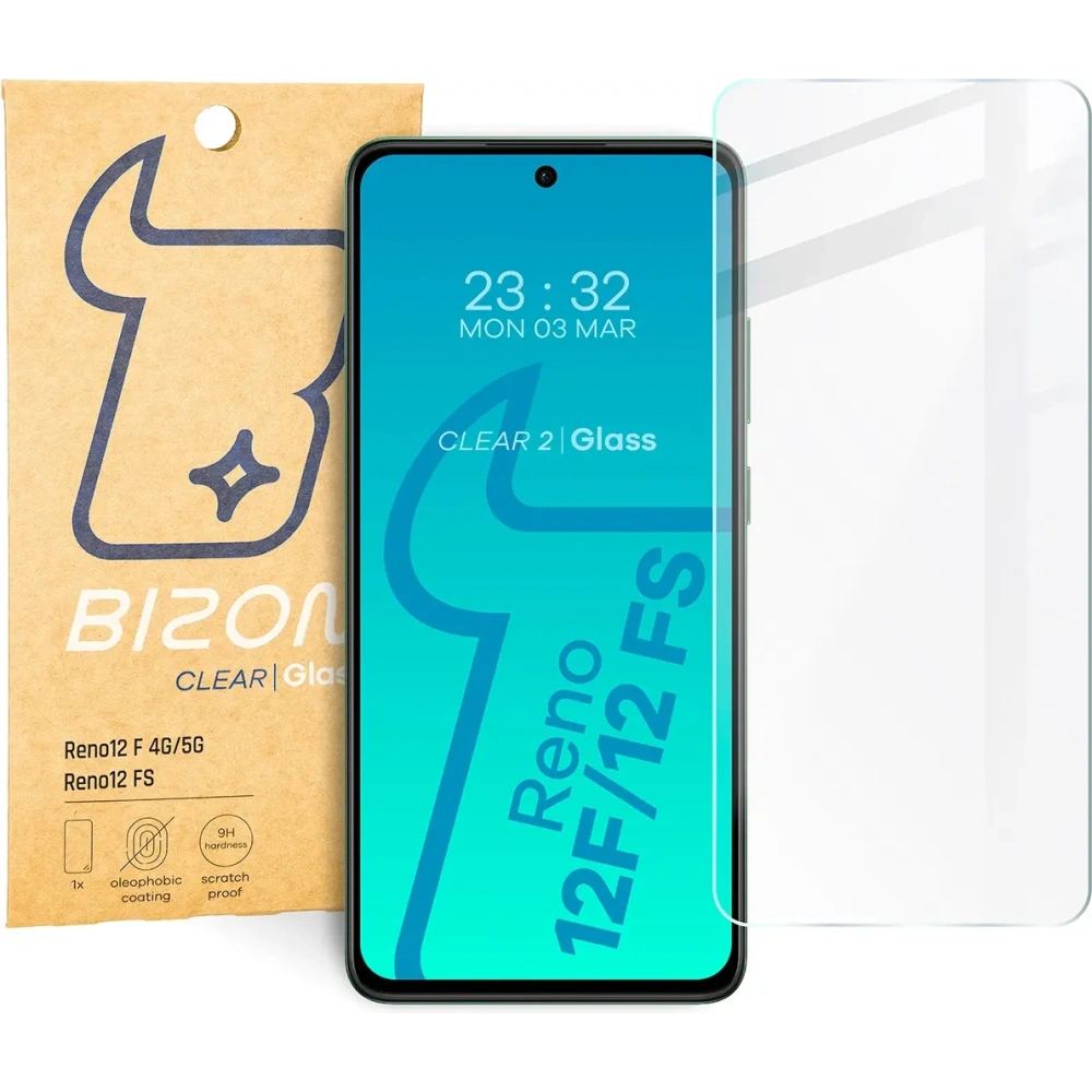 Hurtownia GSM - Szkło hartowane Bizon Glass Clear 2 do Oppo Reno12 F 4G/5G/12 FS - BIZ6463 - {ean13} - Hurt