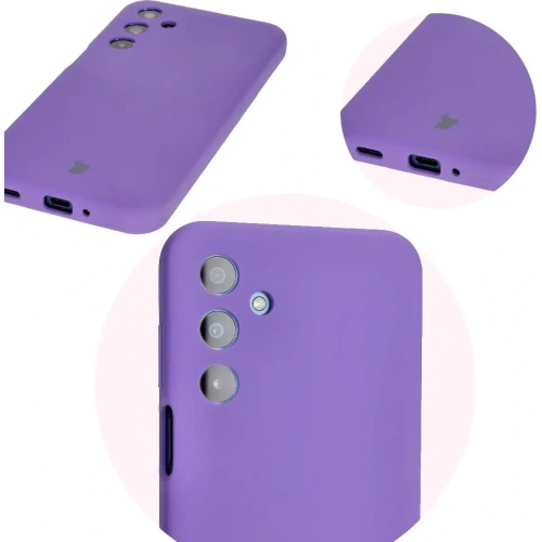 Silikonowe etui Bizon Soft Case do Samsung Galaxy M35 5G fioletowe