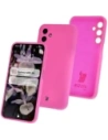 Silikonové pouzdro Bizon Soft Case pro Samsung Galaxy M35 5G neonově růžové