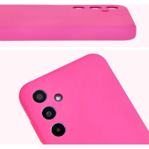 Silikonowe etui Bizon Soft Case do Samsung Galaxy M35 5G neonowo-różowe