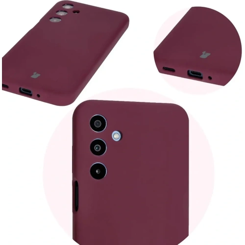 Silikonowe etui Bizon Soft Case do Samsung Galaxy M35 5G ciemnofioletowe