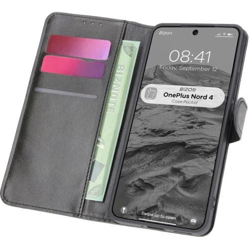 Etui z klapką Bizon Case Pocket do OnePlus Nord 4 czarne