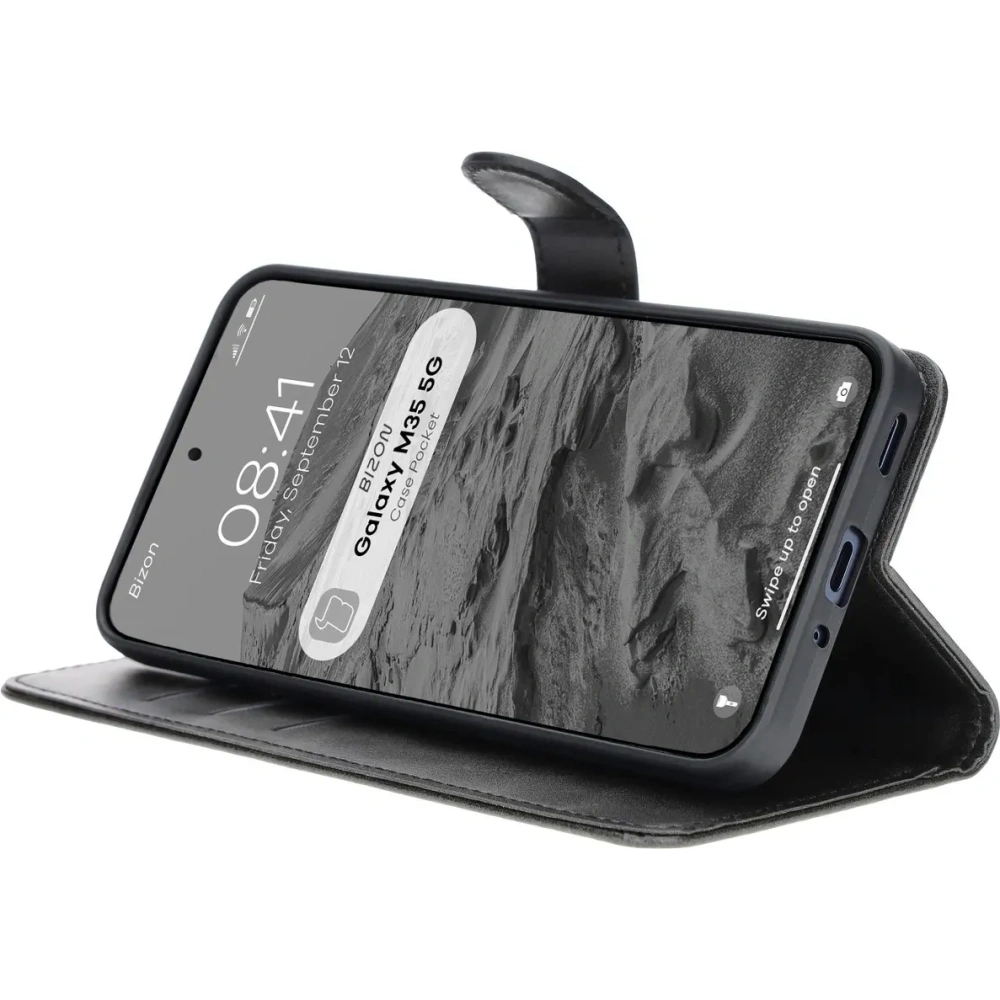 Hurtownia GSM - Etui z klapką Bizon Case Pocket do Samsung Galaxy M35 5G černé - BIZ6471 - {ean13} - Hurt