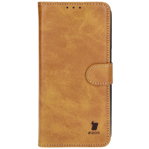Etui z klapką Bizon Case Pocket do Samsung Galaxy M35 5G brązowe