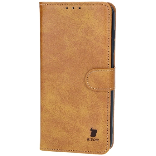Etui z klapką Bizon Case Pocket do Samsung Galaxy M35 5G brązowe