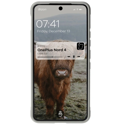 Pancerne etui Bizon Case Tur do OnePlus Nord 4 jasnoszare