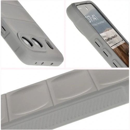 Pancerne etui Bizon Case Tur do OnePlus Nord 4 jasnoszare