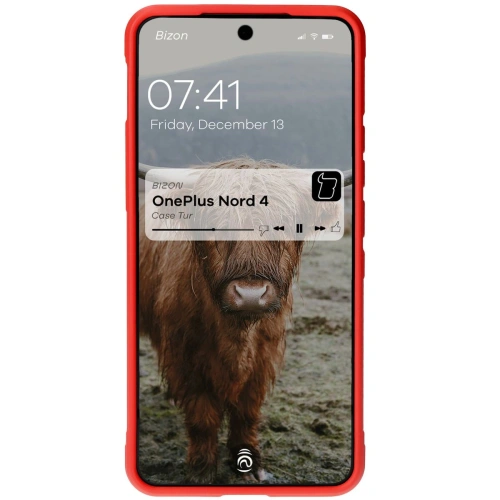 Pancerne etui Bizon Case Tur do OnePlus Nord 4 czerwone