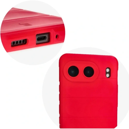 Pancerne etui Bizon Case Tur do OnePlus Nord 4 czerwone