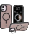 Hurtownia GSM - Etui s podstavcem a magnetickým kroužkem Bizon Case Eclipse pro Apple iPhone 16 Plus kouřové s černým rámečkem - BIZ6482 - {ean13} - Hurt