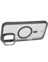 Hurtownia GSM - Etui s podstavcem a magnetickým kroužkem Bizon Case Eclipse pro Apple iPhone 16 Plus kouřové s černým rámečkem - BIZ6482 - {ean13} - Hurt