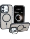 Bizon Case Eclipse Apple iPhone 16 Pro fumuriu cu un cadru negru