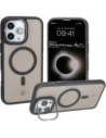 Bizon Case Eclipse Apple iPhone 16 Pro Max smoky with a black frame