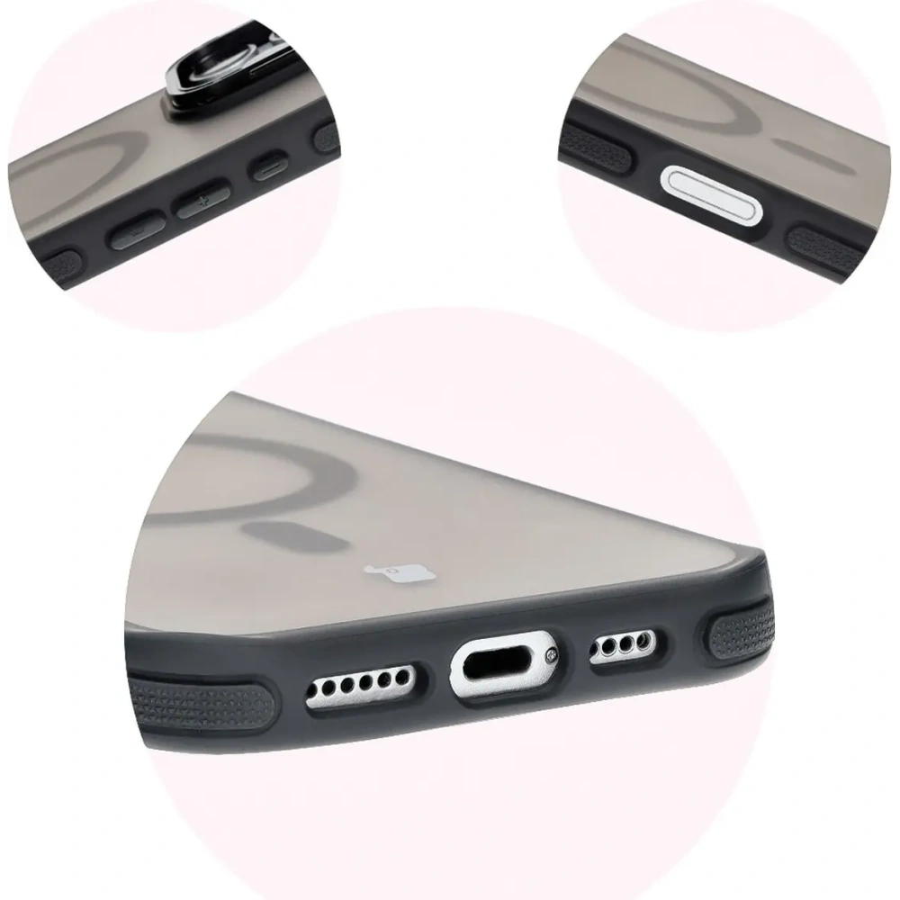 Wholesale Bizon Case Eclipse Apple iPhone 16 Pro Max smoky with a black frame - BIZ6484 - {ean13} - Hurt