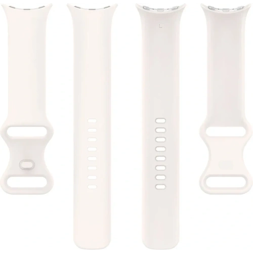 Silikonowy pasek Bizon Strap Watch Silicone do Google Pixel Watch 3 (45mm) perłowy