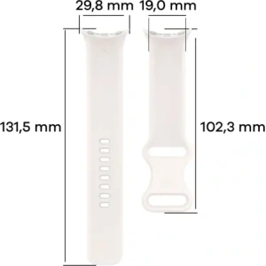 Hurtownia GSM - Bizon Strap Watch Silicone Google Pixel Watch 3 (45mm) perlă - BIZ6485 - {ean13} - Hurt
