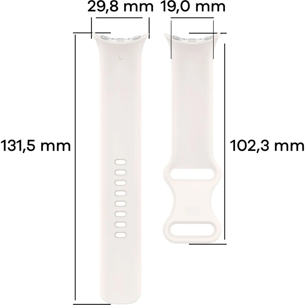 Wholesale Bizon Strap Watch Silicone Google Pixel Watch 3 (45mm) pearl - BIZ6485 - {ean13} - Hurt