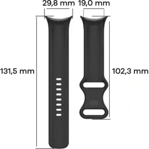 Wholesale Bizon Strap Watch Silicone Google Pixel Watch 3 (45mm) black - BIZ6486 - {ean13} - Hurt