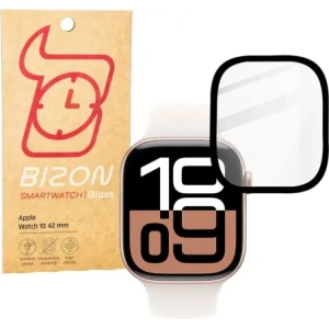 Hurtownia GSM - Sklo hybridní Bizon Glass Watch Edge Hybrid pro Apple Watch 10 42 mm černé - BIZ6487 - {ean13} - Hurt