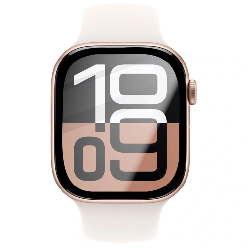 Szkło hybrydowe Bizon Glass Watch Edge Hybrid do Apple Watch 10 42 mm czarne