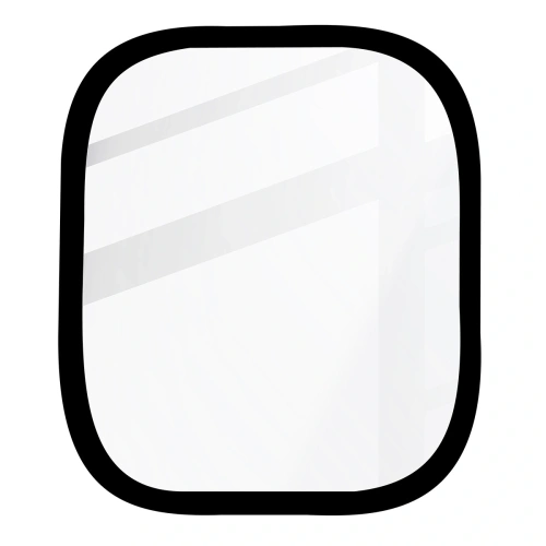 Szkło hybrydowe Bizon Glass Watch Edge Hybrid do Apple Watch 10 42 mm czarne