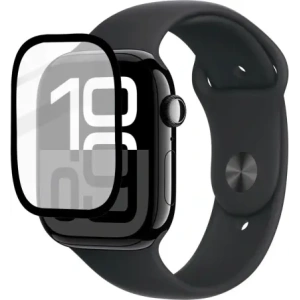 Hurtownia GSM - Sklo hybridní Bizon Glass Watch Edge Hybrid pro Apple Watch 10 46 mm černé - BIZ6488 - {ean13} - Hurt