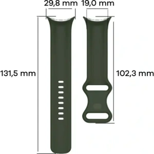 Wholesale Bizon Strap Watch Silicone Google Pixel Watch 3 (45mm) dark green - BIZ6490 - {ean13} - Hurt