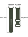 Hurtownia GSM - Bizon Strap Watch Silicone Google Pixel Ceas 3 (45mm) verde închis - BIZ6490 - {ean13} - Hurt
