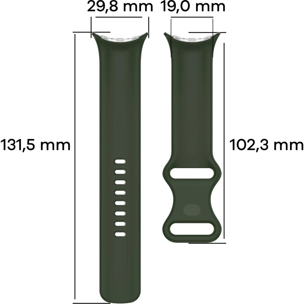 Hurtownia GSM - Bizon Strap Watch Silicone Google Pixel Ceas 3 (45mm) verde închis - BIZ6490 - {ean13} - Hurt
