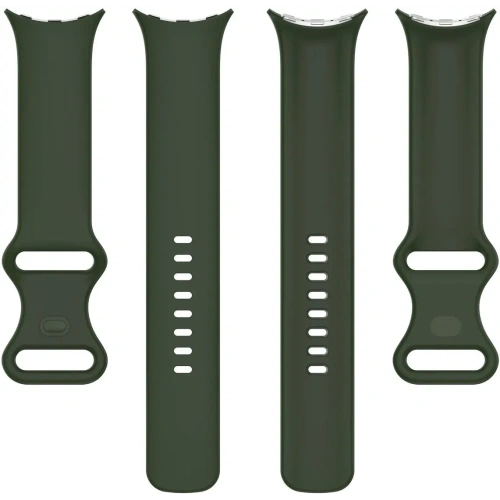 Silikonowy pasek Bizon Strap Watch Silicone do Google Pixel Watch 3 (45mm) ciemnozielony