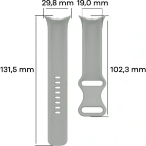 Wholesale Bizon Strap Watch Silicone Google Pixel Watch 3 (45mm) grey - BIZ6491 - {ean13} - Hurt