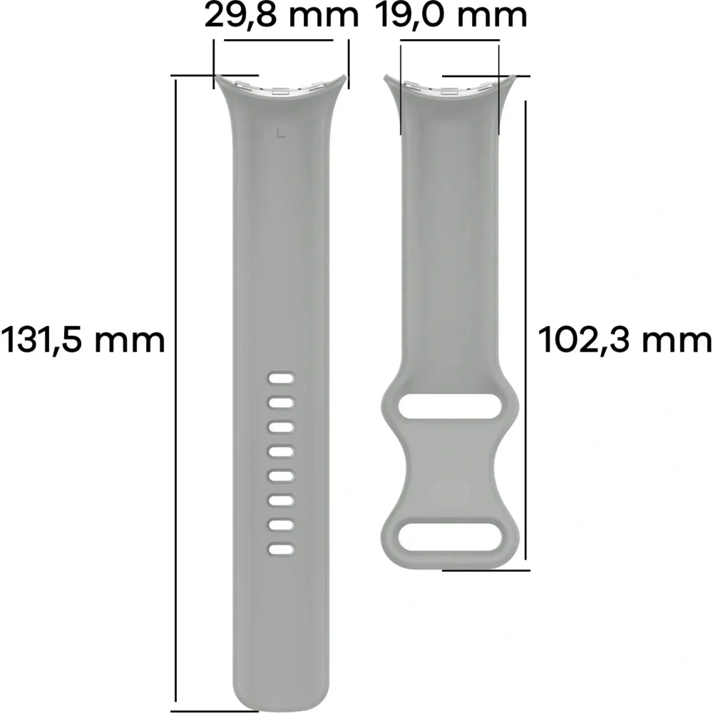 Wholesale Bizon Strap Watch Silicone Google Pixel Watch 3 (45mm) grey - BIZ6491 - {ean13} - Hurt
