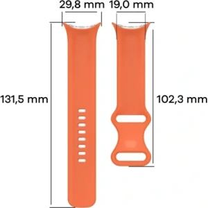 Wholesale Bizon Strap Watch Silicone Google Pixel Watch 3 (45mm) orange - BIZ6494 - {ean13} - Hurt