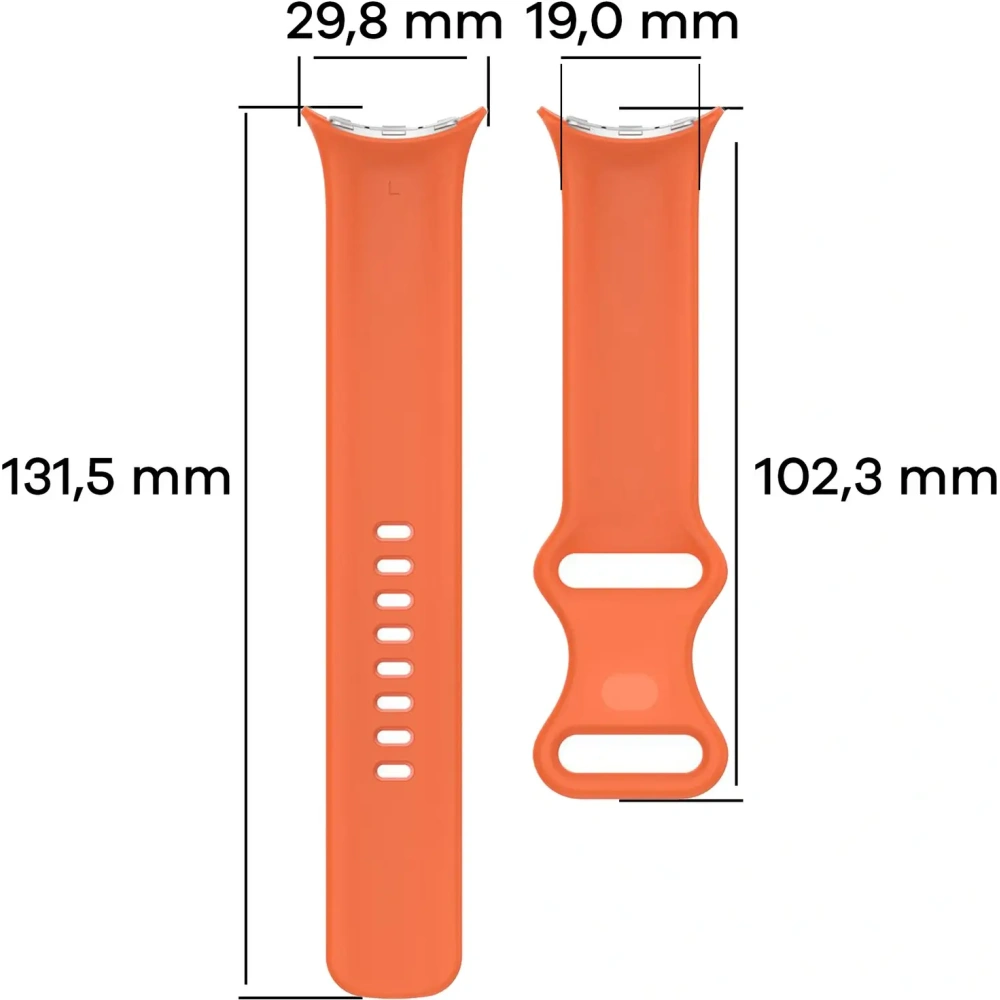 Wholesale Bizon Strap Watch Silicone Google Pixel Watch 3 (45mm) orange - BIZ6494 - {ean13} - Hurt